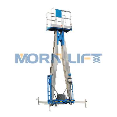 10m mobile double mast aluminum alloy lift platform for sale